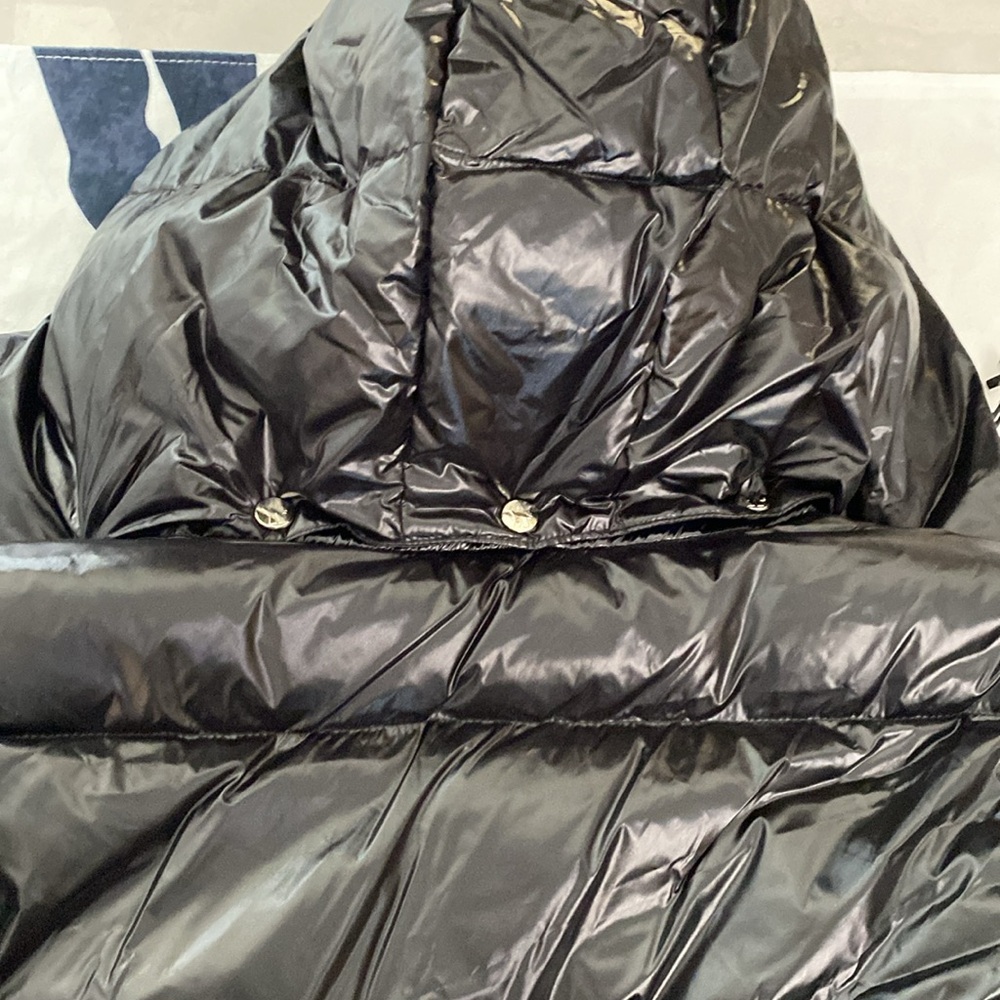 Moncler Glements Long Black Down Jacket - Picture 8 of 8